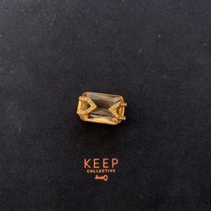 KEEP Collective Surrounded in Love peach / pave rose gold stone